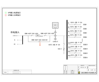 200KVA UPS 单路市电 C级 带维修旁路 德力西 总容量400A 普通配电