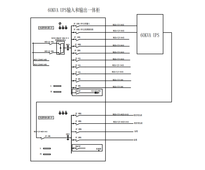 60KVA UPS输入输出一体柜 ATS 带防雷 600*2000*600