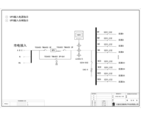 200KVA UPS 单路市电 C级 带维修旁路 ABB 总容量400A 普通配电